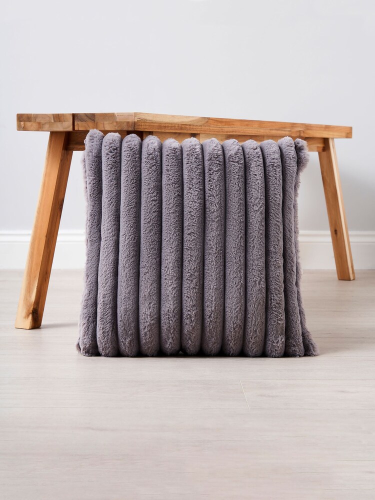 BHS Grey Jumbo Cord Cushion - Image 1 of 5