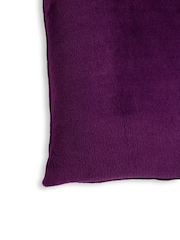 BHS Plum Purple Microfleece 45x45cm Cushion - Image 2 of 5