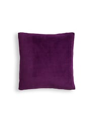 BHS Plum Purple Microfleece 45x45cm Cushion - Image 4 of 5