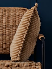 BHS Natural Corduroy Cushion - Image 3 of 5