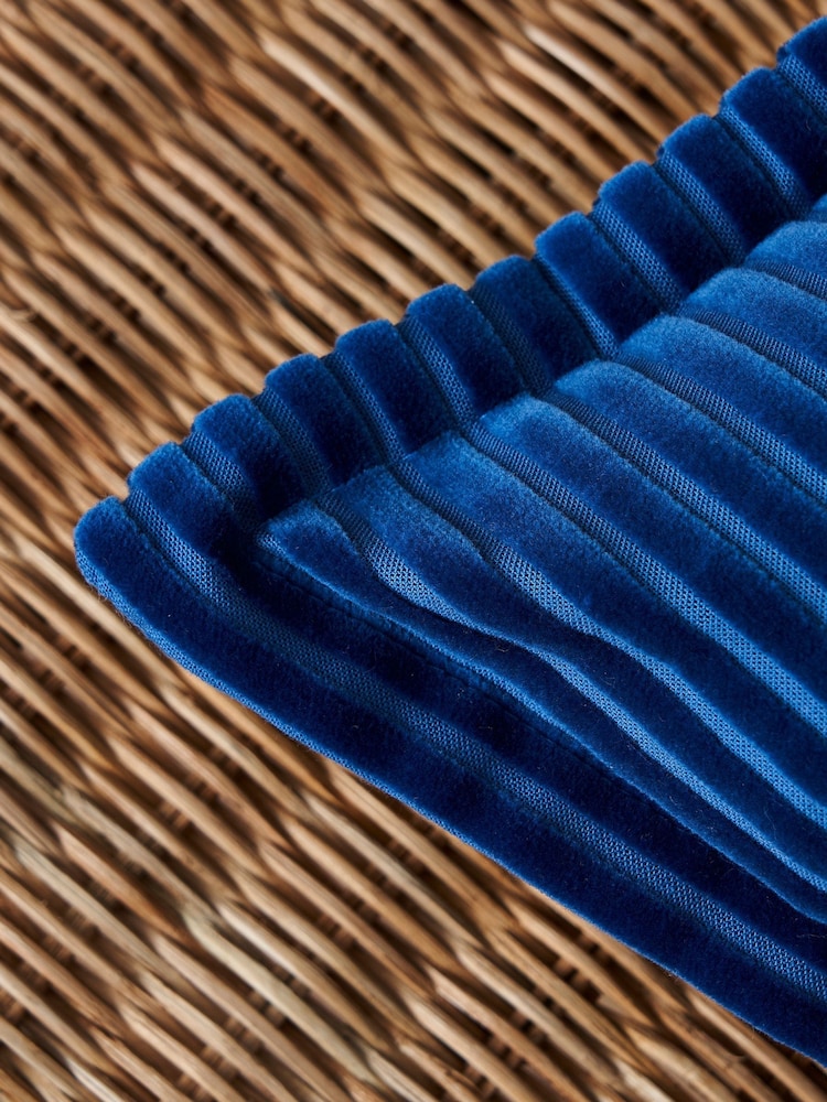 BHS Navy Blue Corduroy Cushion - Image 2 of 5