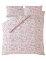Cath Kidston Pink Painted Unicorn 100% Cotton Duvet Cover and Pillowcase Set - Image 3 of 3