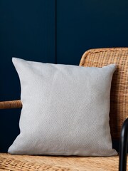 BHS Silver Snow Fleece Cushion - Image 1 of 5