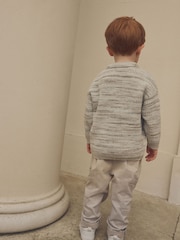 Neutral Long Sleeve Polo Shirt (3mths-7yrs) - Image 2 of 5