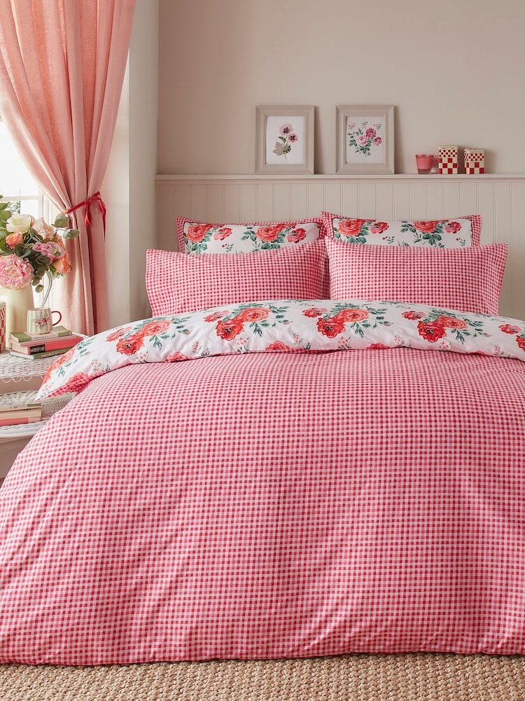 Cath Kidston Archive Rose 100% Cotton Duvet Cover and Pillowcase Set - Image 2 of 3