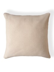 BHS Champagne Gold Snow Fleece Cushion - Image 1 of 4