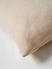 BHS Champagne Gold Snow Fleece Cushion - Image 3 of 4