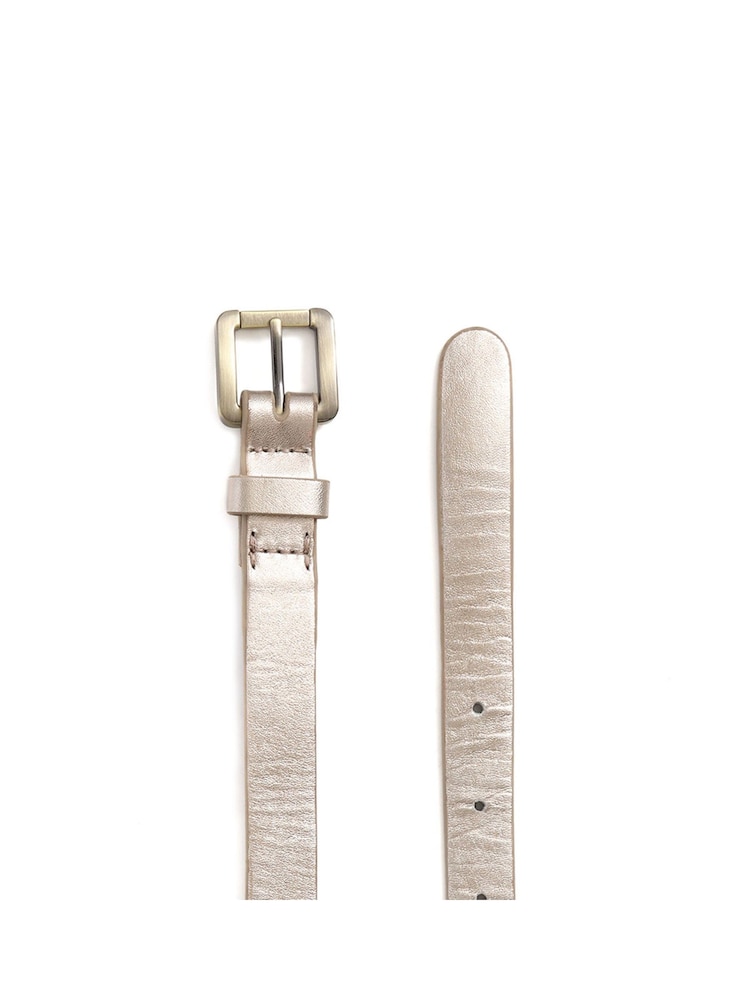 Jones Bootmaker Gold Gold Leather Belt - Image 2 of 2 Jones Bootmaker Gold Gold Leather Belt - Image 2 of 2