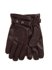 Jones Bootmaker Mens Adjustable Leather Brown Gloves - Image 2 of 2