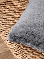 BHS Grey Boa Cushion - Image 2 of 5