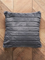 BHS Grey Boa Cushion - Image 4 of 5