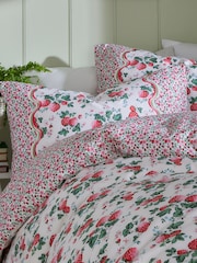 Cath Kidston Strawberry 100% Cotton Reversible Duvet Cover and Pillowcase Set - Изображение 3 из 5