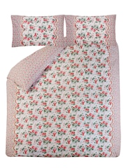 Cath Kidston Strawberry 100% Cotton Reversible Duvet Cover and Pillowcase Set - Изображение 4 из 5