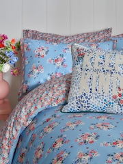 Cath Kidston Blue Clifton Mews 100% Cotton Duvet Cover and Pillowcase Set - Image 3 of 5