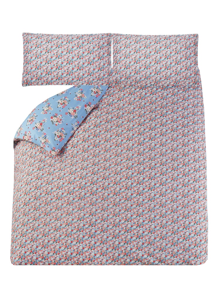 Cath Kidston Blue Clifton Mews 100% Cotton Duvet Cover and Pillowcase Set - Image 5 of 5