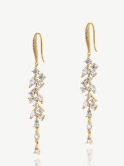 Золотой - Серьги-подвески с кристаллами Ivory & Co Sandringham - Image 1 of 5