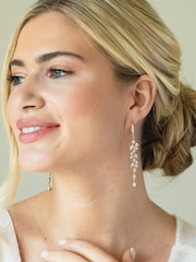 Золотой - Серьги-подвески с кристаллами Ivory & Co Sandringham - Image 2 of 5
