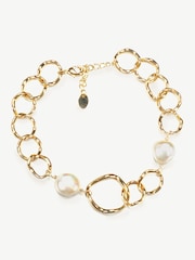 Ivory & Co Gold Caprice And Pearl Hoop Bracelet - Image 1 of 5