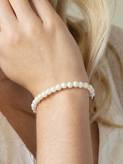 Ivory & Co Silver Manila And Pearl Classic Bracelet - Image 3 of 5