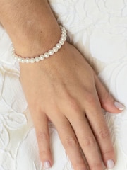 Ivory & Co Silver Manila And Pearl Classic Bracelet - Image 4 of 5