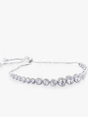 Ivory & Co Silver Marseille Crystal Graduating Bracelet - Image 1 of 5