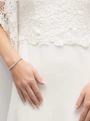 Ivory & Co Silver Marseille Crystal Graduating Bracelet - Image 3 of 5