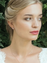 Ivory & Co Rose Gold Balmoral Crystal Dainty Pendant - Image 2 of 4