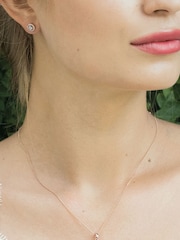 Ivory & Co Rose Gold Balmoral Crystal Dainty Pendant - Image 3 of 4