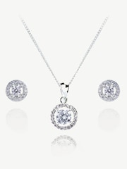 Ivory & Co Silver Balmoral Crystal Dainty Set - Image 1 of 5