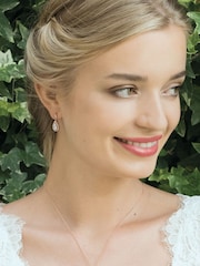 Ivory & Co Rose Gold Belmont And Crystal Teardrop Set - Image 2 of 5