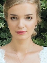 Ivory & Co Rose Gold Belmont And Crystal Teardrop Set - Image 4 of 5