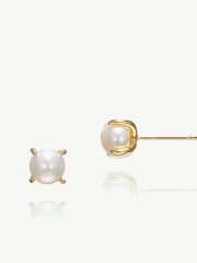 Ivory & Co Gold Cairo Pearl Classic Stud Earrings - Image 1 of 5
