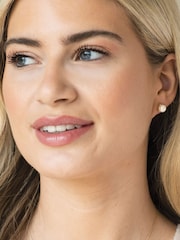 Ivory & Co Gold Cairo Pearl Classic Stud Earrings - Image 4 of 5