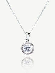Ivory & Co Silver Balmoral Crystal Dainty Pendant - Image 1 of 4
