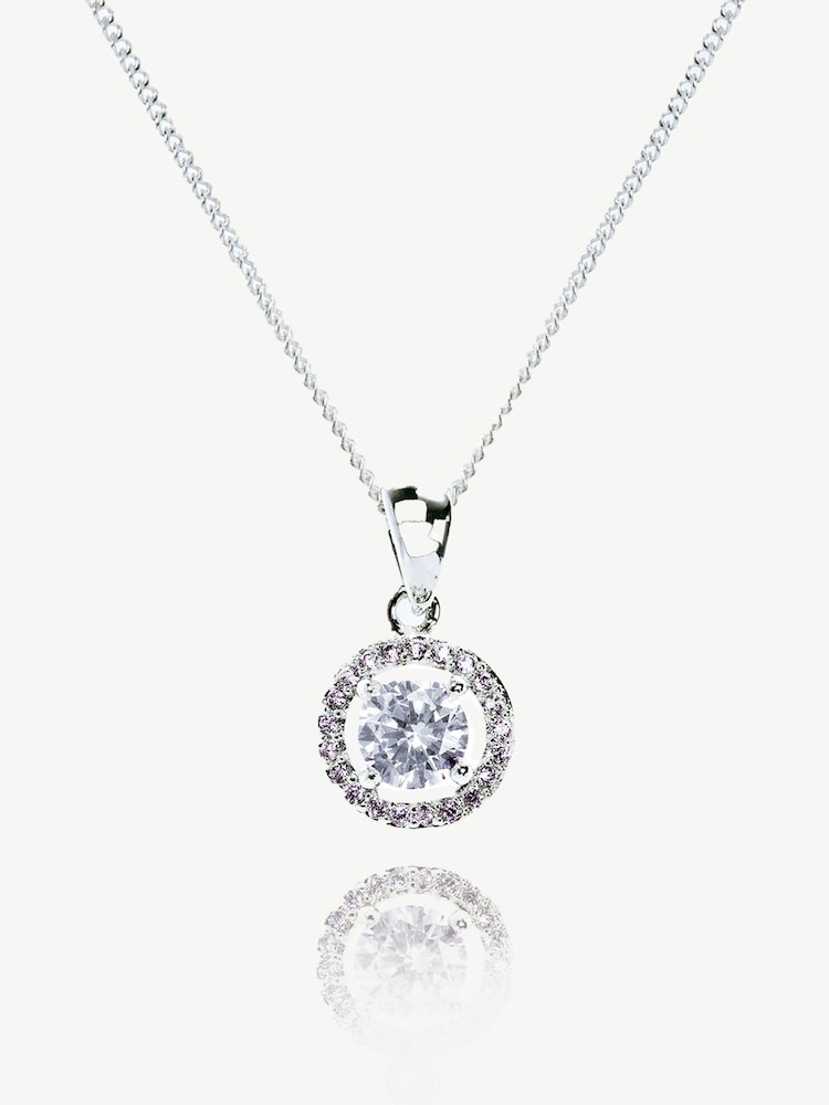Ivory & Co Silver Balmoral Crystal Dainty Pendant - Image 1 of 4