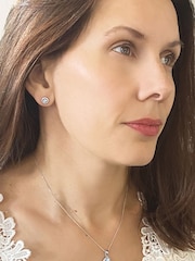 Ivory & Co Silver Balmoral Crystal Dainty Pendant - Image 2 of 4