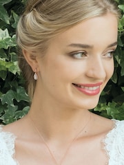 Ivory & Co Rose Gold Belmont And Crystal Teardrop Pendant - Image 2 of 5