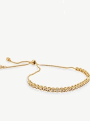 Ivory & Co Gold Tivoli Crystal Delicate Toggle Bracelet - Image 1 of 4