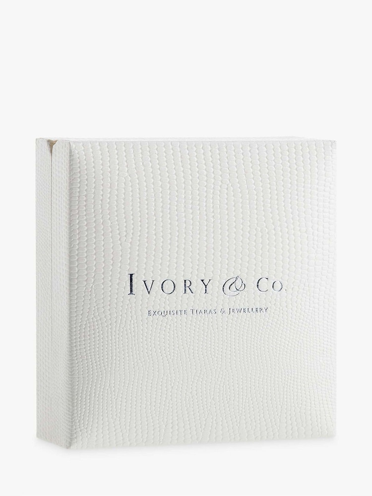 Ivory & Co Gold Tivoli Crystal Delicate Toggle Bracelet - Image 4 of 4
