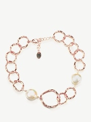 Ivory & Co Rose Gold Caprice And Pearl Hoop Bracelet - Image 1 of 4