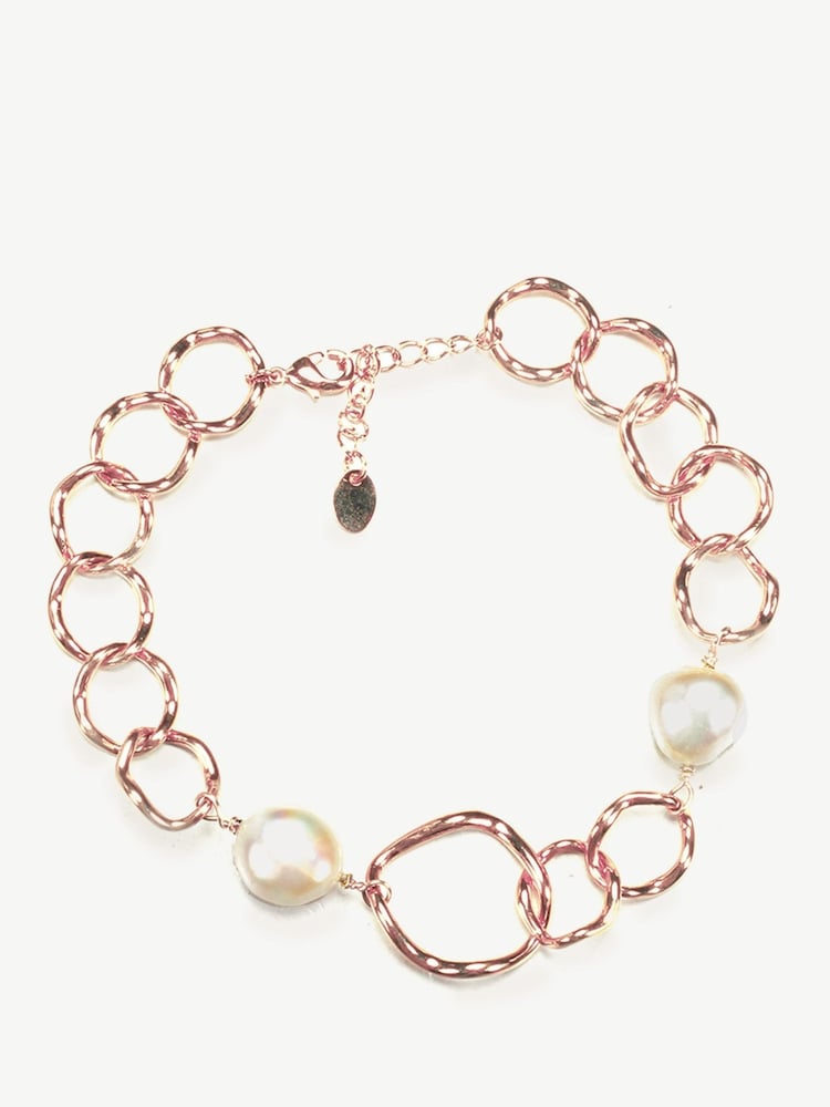 Ivory & Co Rose Gold Caprice And Pearl Hoop Bracelet - Image 1 of 4 Ivory & Co Rose Gold Caprice And Pearl Hoop Bracelet - Image 1 of 4