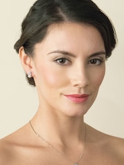 Ivory & Co Silver Classic Crystal And Pearl Pendant - Image 2 of 4