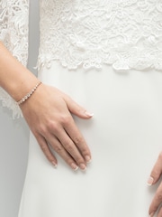 Ivory & Co Rose Gold Marseille Crystal Graduating Bracelet - Image 3 of 5