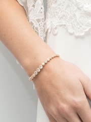 Ivory & Co Gold Marseille Crystal Graduating Bracelet - Image 4 of 4