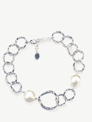 Ivory & Co Silver Caprice And Pearl Hoop Bracelet - Image 1 of 4
