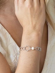 Ivory & Co Silver Caprice And Pearl Hoop Bracelet - Image 3 of 4