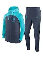 Nike Blue Barcelona Strike Hoodied Tracksuit - Thunder Little Kids - Image 1 of 5