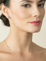 Ivory & Co Silver Classic Crystal And Pearl Set - Image 3 of 4