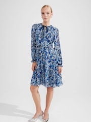 Hobbs Blue Sasha Dress - Image 1 of 4