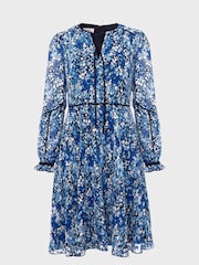 Hobbs Blue Sasha Dress - Image 4 of 4